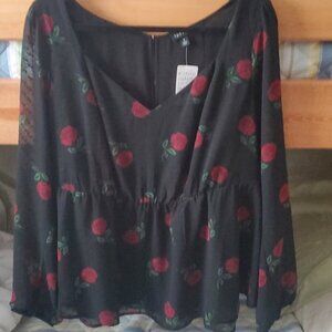Torrid Chiffon Blouse